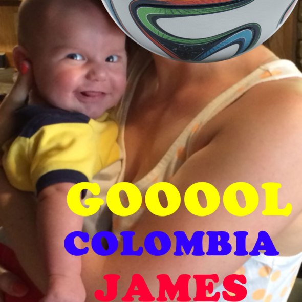 My First World Cup with Tocayo @JamesDRodriguez
